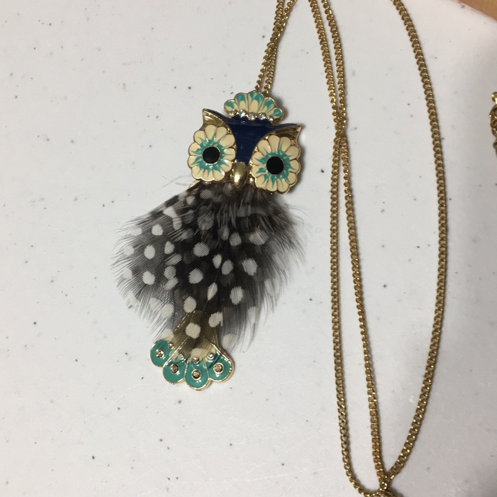 Owl Feather Necklace